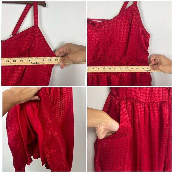 Torrid Women’s Plus 2 Red Fit & Flare Midi Dress Lace-Up Back - Picture 5 of 11